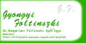 gyongyi foltinszki business card